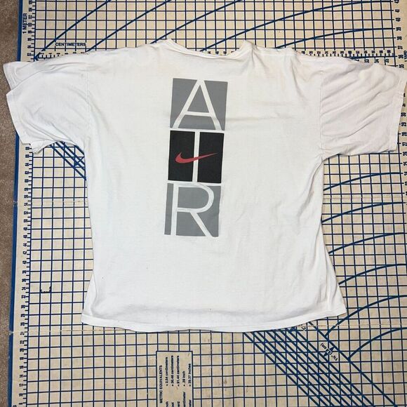 Vintage Nike Air T-Shirt Size XL Double Sided White Short Sleeve - Picture 8 of 13